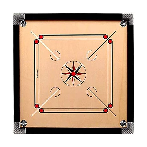 Elex Classic Carrom 32" x 32" Set with Board, Coins