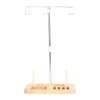 Thread Holder Stable Wood Base Large Spool Thread Stand for