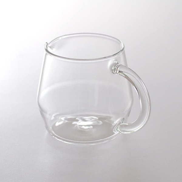 Coffee Server, Little Pitch (13.5 fl oz (400 cc), Colorless, Transparent, Diameter 3.0 x H3.7 x 3.9 inches (75 x 95 x 100 mm), 5.5 inches (140 mm) (including handle)