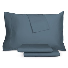 Sleepletics Celliant Performance Bed Sheets, Luxury Style, Soft, Breathable, Cool, Wrinkle & Fade Resistant, Promotes Better Sleep (Dark Teal, Twin 15" Pocket Depth)