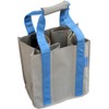 Fine Whines Party To Go Tote, Khaki with Cornflower Blue