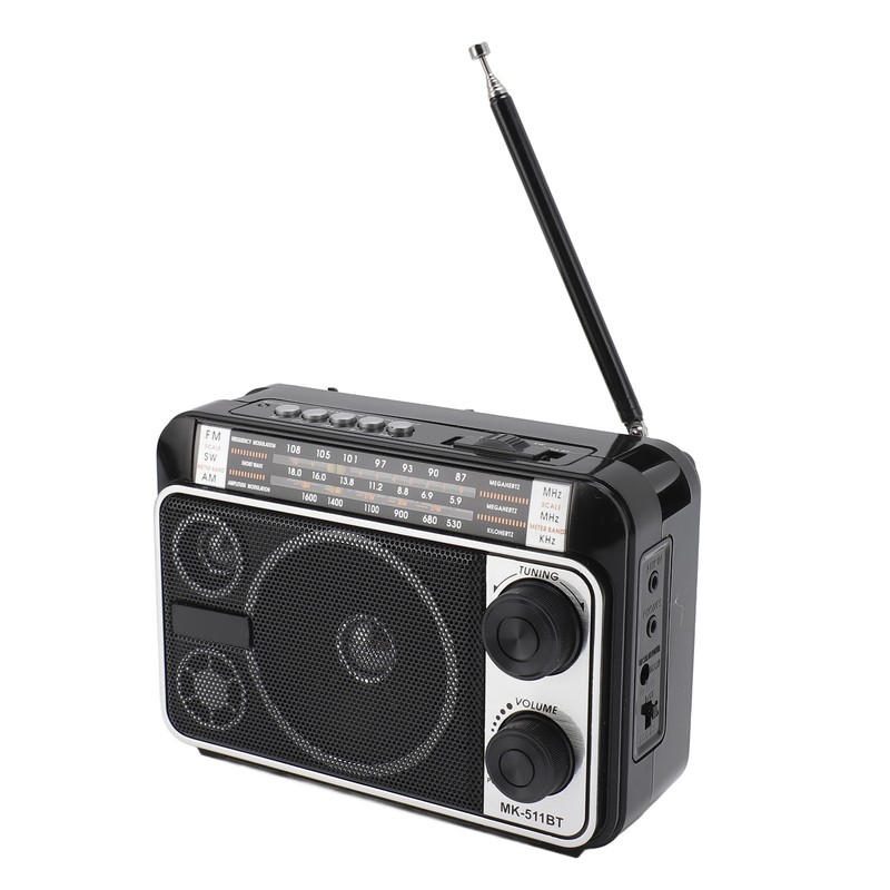Portable Shortwave Radio FM AM SW Bluetooth 5.0 Multifunction Multi