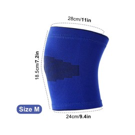Pixaro 2 Pairs of Children's Knee Support - Breathable Knee Pads, Elastic Handball Knee Pads Children, Soft Knee Pads, Volleyball for Children, Children, Girls, Boys, Teenagers, Sports, Black and Blue
