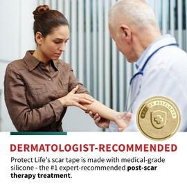 Medical-Grade Silicone Scar Tape Roll (1.6" x 118") Keloid Bump Removal Scar Sheets - Reusable Silicone Tape Scar Removal Strips, Scar Tape for Surgical Scars, C Section Scar Silicone Strips (2 Pack)