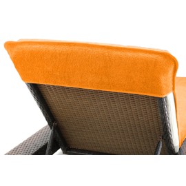 Brandsseller Protective Cover for Garden Lounger, Beach Lounger Cushion, Terry Cloth Cover, 100% cotton, approx. 75 x 200 cm.