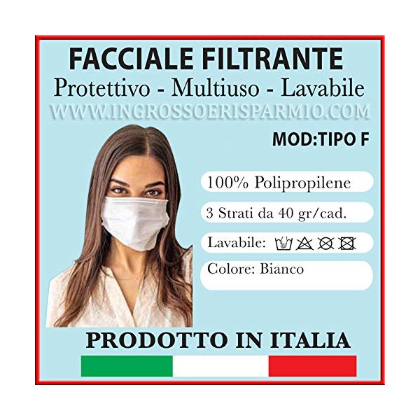 3 x waschbare Atemschutzmasken aus TNT-Gewebe für den gewerblichen Gebrauch,