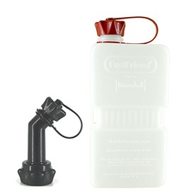FuelFriend®-PLUS CLEAR - jerrycan 1.5 liters + Outlet Pipe lockable - perfect for motorcycles, cars and more