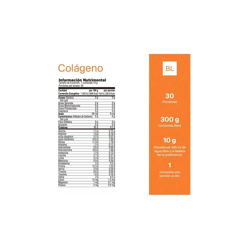 Colageno Bioactivo Hidrolizado 93 Puro Colageno