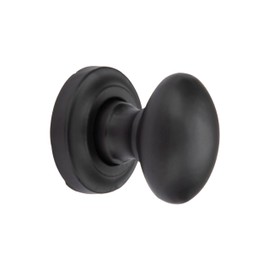 The Woodbury Lane 10 Pack Cabinet Knobs, Oval Drawer Pulls & Cupboard Drawer Knobs, Luxury Kitchen Rustic Cast Iron 3-3/4" Black Cabinet Knob & Handles for Hardware Dresser