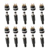 Wixine 10Pcs 12V 3A 5.5 x 2.1 mm Plastic Male