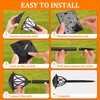 GIGALUMI Solar Lights Outdoor Waterproof, 8 Pack Flickering Flame LED