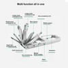 Keychain Multitool 12 in 1 Folding Multi Tool Stainless Steel
