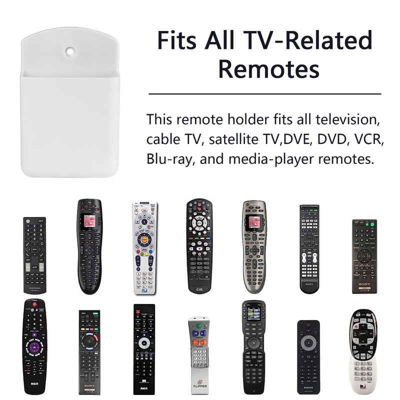 SIBRANT 2 Pcs Remote Control Holder Wall Mount, TV Controller