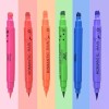 Mafab Set 6 Delineadores Doble Punta Sello Figuras Colores Matte