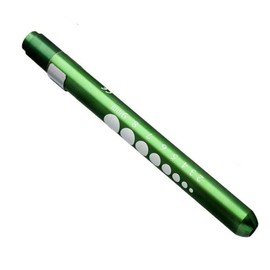 Diagnostic Medical Penlight Pen Torch Reusable LED Pen Light Medical Penlight with Pupil Gauge Flashlight Doctor Nurse EMT Emergency Torch Green