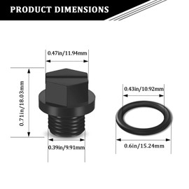 4 PCS Pool Pump Drain Plug with O-Ring - Exact Replacement for Pool Pump Plug Replacement SPX1700FG - Compatible with Hayward Super Pump, PowerFlo, MaxFlo Series