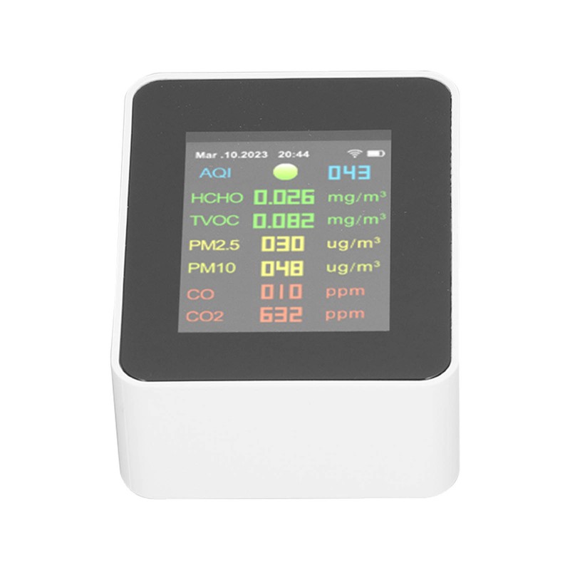 9 in 1 Air Quality Monitor WiFi Air Detector Color