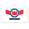 CafePress Wingman Rectangle Sticker Rectangle Bumper Sticker Car Decal