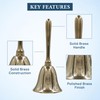 Solid Brass Extra Loud Hand Call Bell Pack of 2