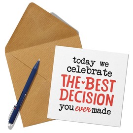 Funny Valentine's Day Card for Husband or Wife - Anniversary Card for Couples - Romantic and Humorous Love Card - Cute Valentines Card for Him or Her