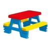 DOLU : Big Plastic Picnic Table for 4 - Blue,