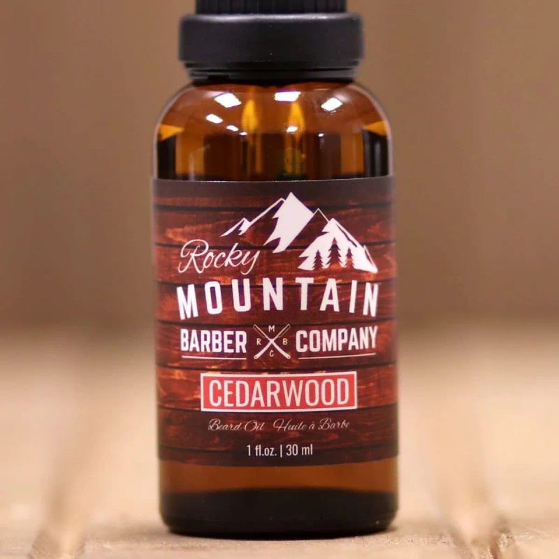 Rocky Mountain Barber Company Aceite Para Barba De Cedro Par