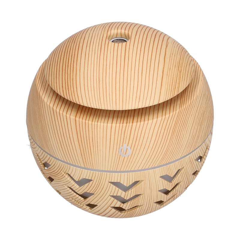 130ml Air Humidifier USB Aromatherapy Wood Grain Humidifier with 7