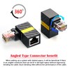 CY Adapter CAT6 UTP Male to Female 360 Degree Angled
