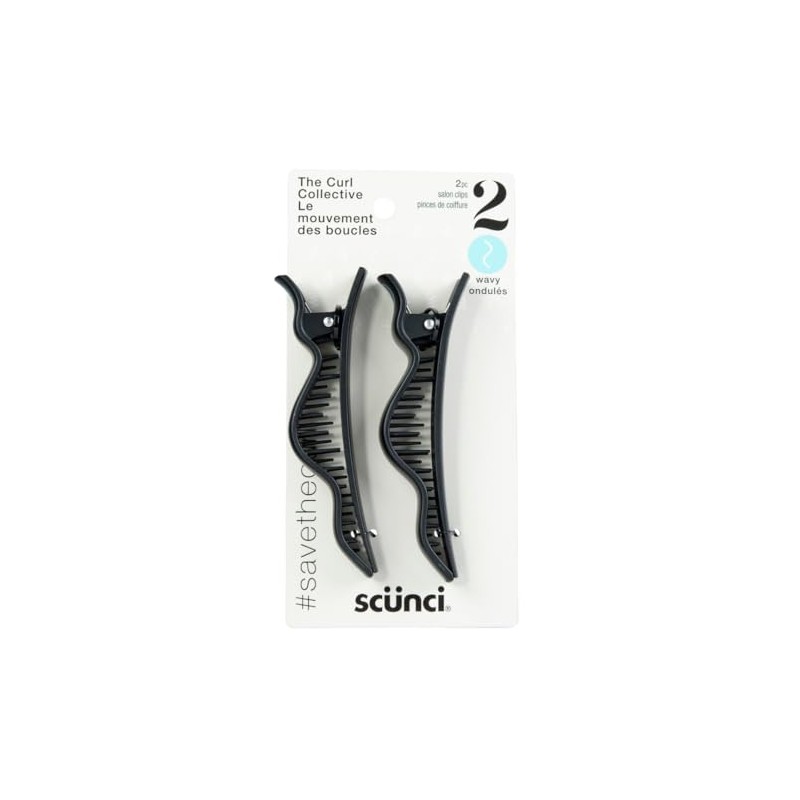 CURL COLLECTIVE 2 PK WAVY SALON CLIPS