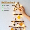 sourcing map 30Pcs 7.8" Natural Wood Log Sticks, 0.2" to