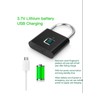 Ultra Fingerprint Padlock,AICase Ultra Light One Touch Open Fingerprint Lock