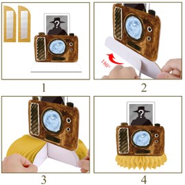 Detective Theme Honeycomb Centerpieces Detective Birthday Party Decorations Detective Theme Centerpiece Decoration for Detective Spy Birthday Top Secret Mystery Theme Party Baby Shower Supplies