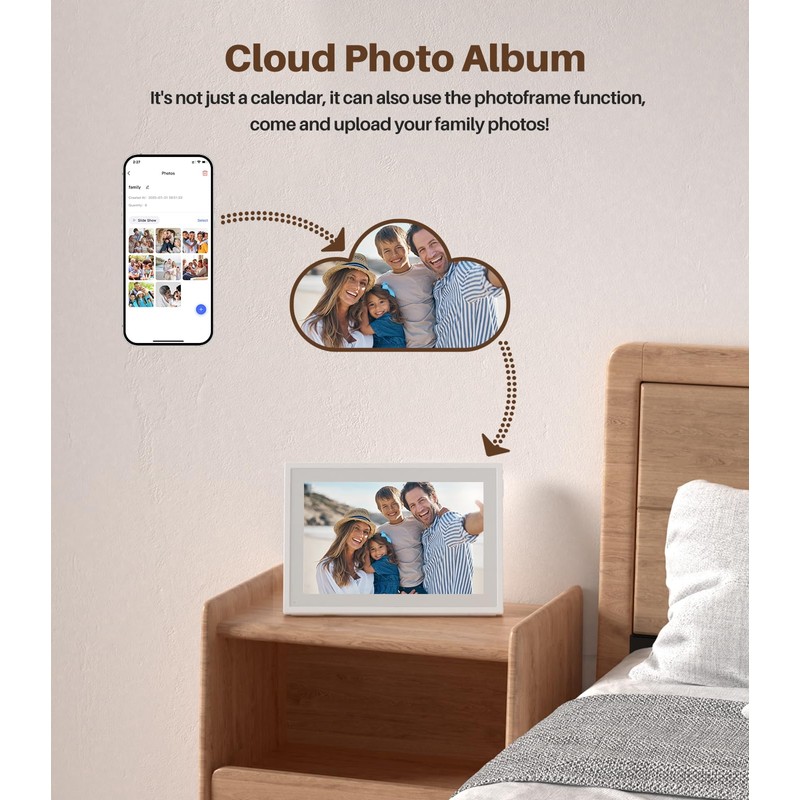 Digital Calendar Chore Chart –Touchscreen Interactive Digital Planner Display- Wifi