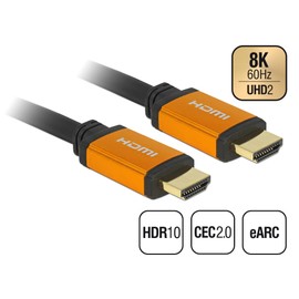 DeLOCK Ultra High Speed HDMI Cable 48 Gbps 8 K 60 Hz 0.5 m