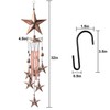Zhengshizuo Carillones de viento de cobre con diseño de estrellas