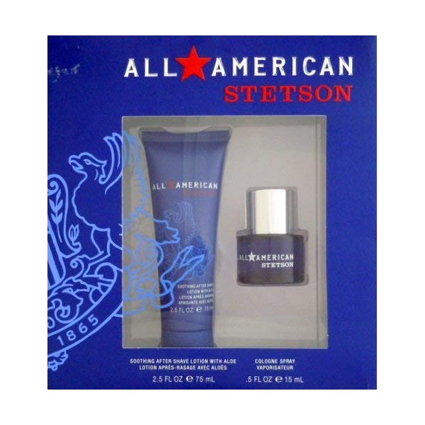 All American Stetson Gift Set - After Shave Lotion 2.5 - Cologne Spray .5