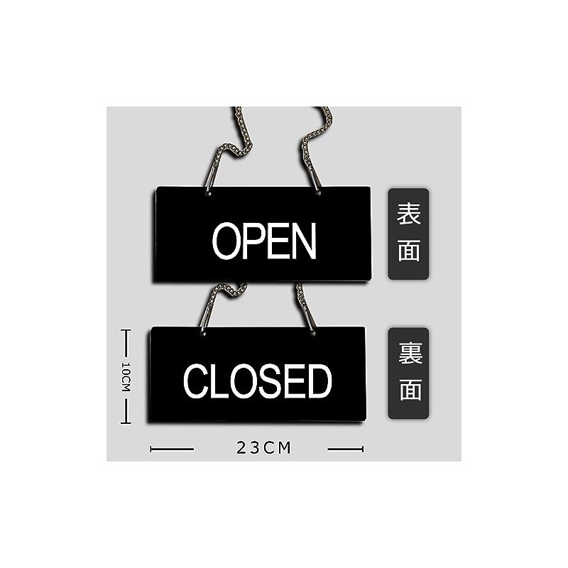 Seagron Open Close Sign Open Close Tag Plate Acrylic (9