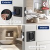 Bonpoly 3 Pack Black Pocket Door Lock, Pocket Door Privacy