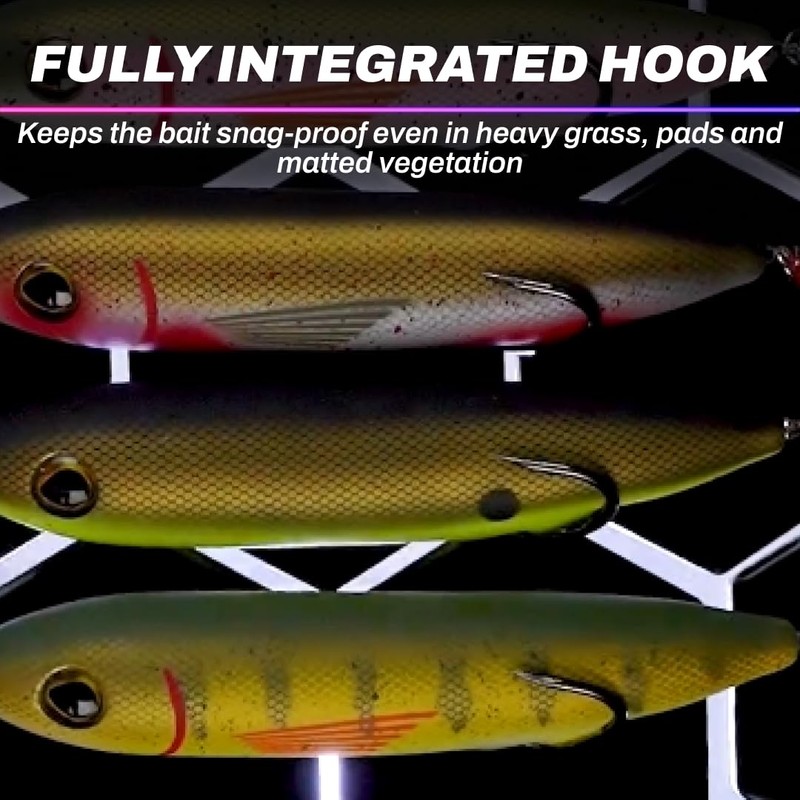 SNAG PROOF Zoo Dog Topwater Lure Super Soft Hollow Body