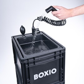 BOXIO - SHOWER : Camping Shower Accessories - Must have for Camper, Survival, Beach and Outdoor Enthusiasts. Stay Clean and Comfortable with our camping gear, outdoor shower head, dog bath attachment