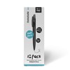 Datasafe Retractable Clicky Ballpoint Writing Pens, Black Casing, Medium Point