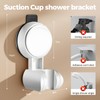 Shower Head Holder, Strong Suction Cup Shower Bracket,Height Adjustable Lightweight