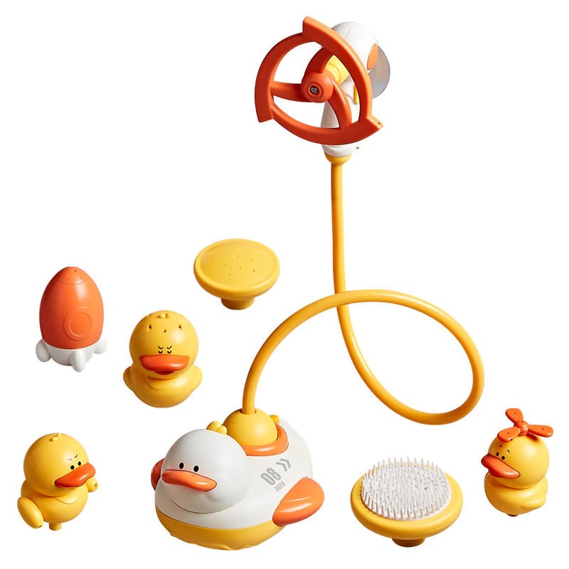 Spraying Duck Bath Toy Cute Shape Plastic Waterproof Electric Spray