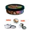 Self-Seal Cali Tin Can, Pressitin Cans with Ring Lid and