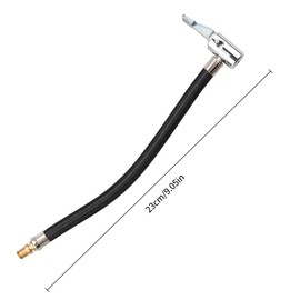 Tabanzhe Tire Inflator Extension Tube Tyre Pump Quick Inflation Chuck Adapter Hose Quick-inflation Clip Connector High-pressure Tube Car Motorcycle Maintenance Accessories (23CM)