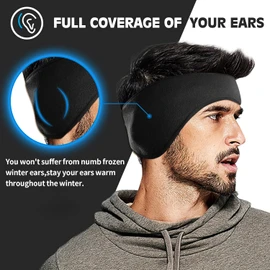 Fleece Winter Headband Ear Warmers Muffs for Men Women Kid Running Yoga Skiing