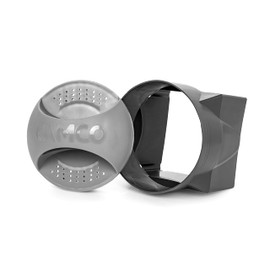 Camco RV Magnetic Bumper Cap | Allows for Convenient Storage of Your 4-in-1 Adapter During Travel | Features a Vented Cap for Air Flow While in Storage (40335), Gray