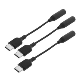 IWOWHERO 3pcs USB C to Audio Adapter Type C Headphone Adapter for Note High Fidelity Audio Transmission Design Durable TPE Material
