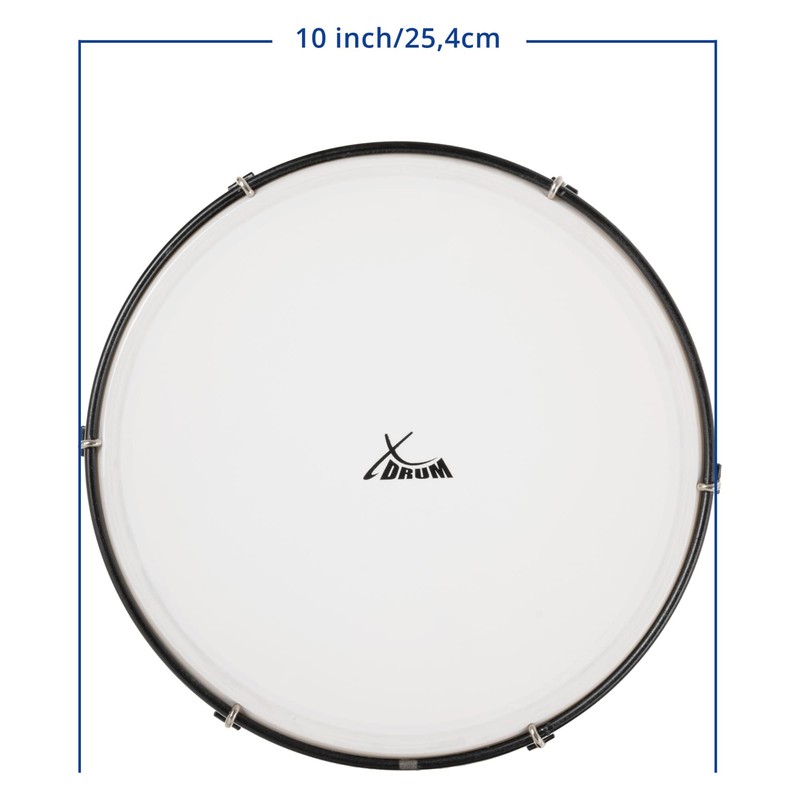 XDrum HTM-10K 10 Inch Hand Drum with Plastic Fur -