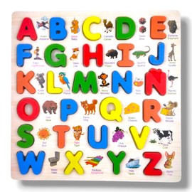 ASPA Juego de 2 Rompecabezas 3-D Didáctico Infantil para su Desarrollo y Estimulación Temprana Aprenderá números y Letras con increíbles Dibujos